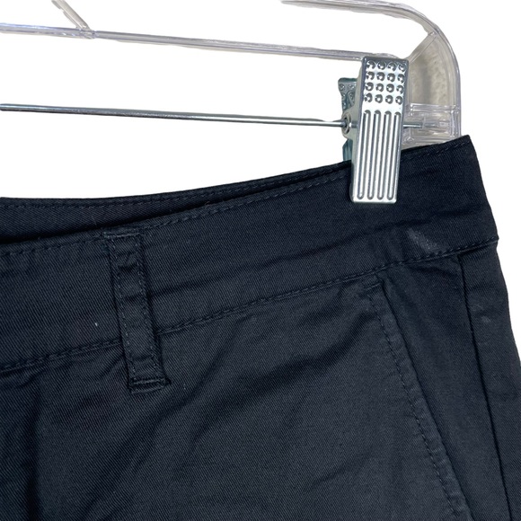 ASOS High-rise Button Fly Black Cotton Blend Business Casual Shorts Size 12 - Picture 8 of 14